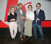 Der Kiste-Vorstand: Christin Schmidt, Nico Ziemann, Theresa Bröring, Christian Hirthe